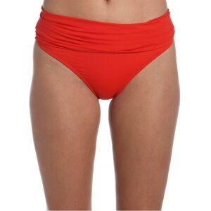 NWT La Blanca Red Hipster Swimsuit Bottom